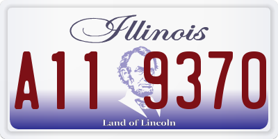 IL license plate A119370