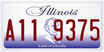 IL license plate A119375