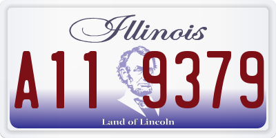 IL license plate A119379