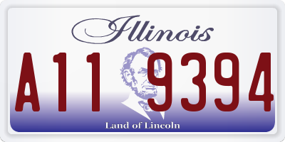 IL license plate A119394