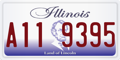IL license plate A119395