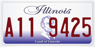 IL license plate A119425