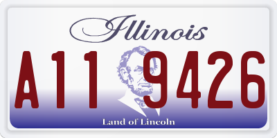IL license plate A119426