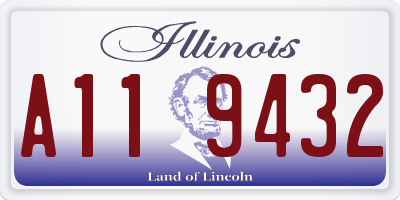 IL license plate A119432