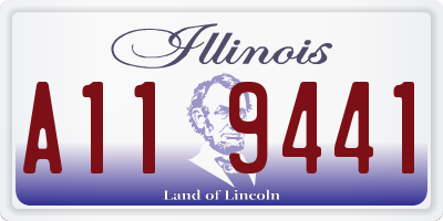IL license plate A119441