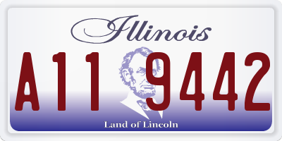 IL license plate A119442