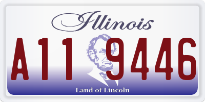 IL license plate A119446