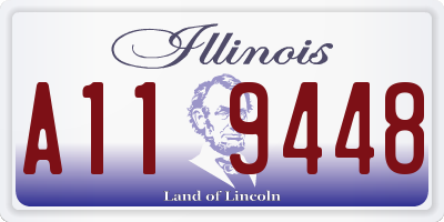 IL license plate A119448