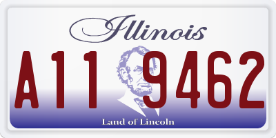 IL license plate A119462