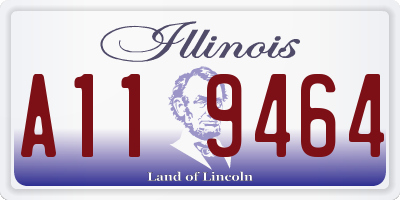 IL license plate A119464