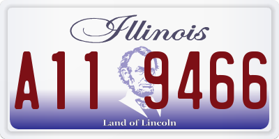 IL license plate A119466