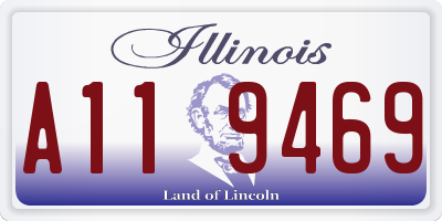 IL license plate A119469