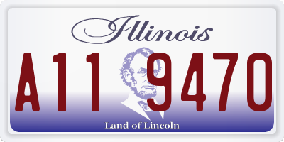 IL license plate A119470