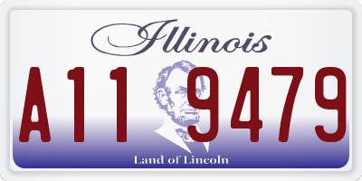 IL license plate A119479