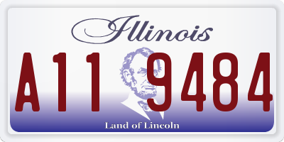 IL license plate A119484