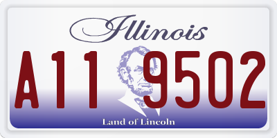 IL license plate A119502