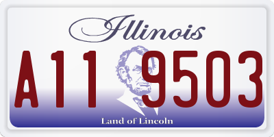 IL license plate A119503