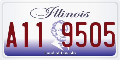 IL license plate A119505