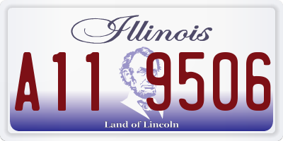 IL license plate A119506