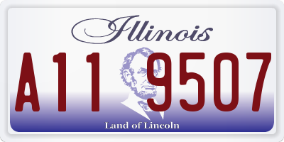 IL license plate A119507
