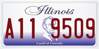 IL license plate A119509
