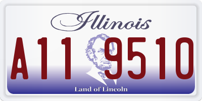 IL license plate A119510