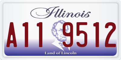 IL license plate A119512