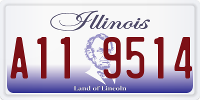 IL license plate A119514
