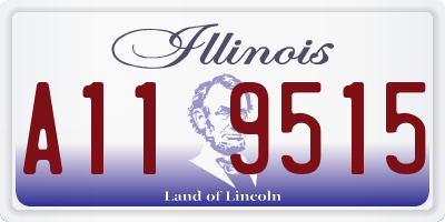 IL license plate A119515