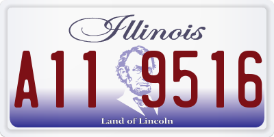 IL license plate A119516