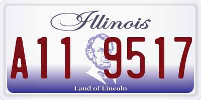 IL license plate A119517