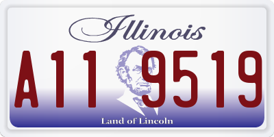 IL license plate A119519