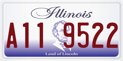 IL license plate A119522