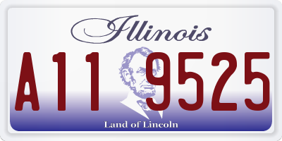 IL license plate A119525