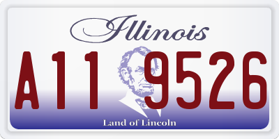 IL license plate A119526