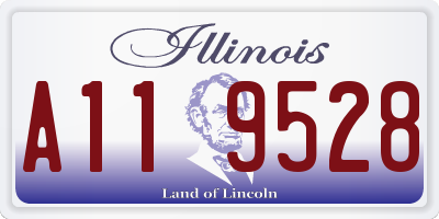 IL license plate A119528