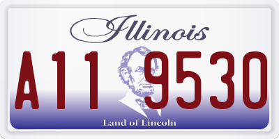 IL license plate A119530