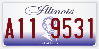 IL license plate A119531