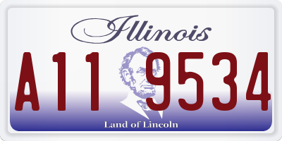 IL license plate A119534