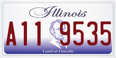 IL license plate A119535
