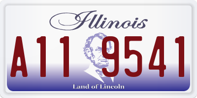 IL license plate A119541