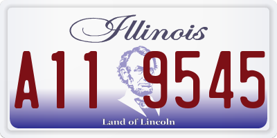 IL license plate A119545