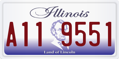 IL license plate A119551