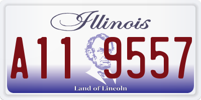 IL license plate A119557