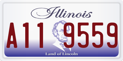IL license plate A119559
