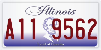 IL license plate A119562