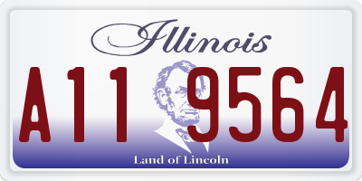 IL license plate A119564