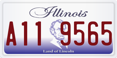 IL license plate A119565