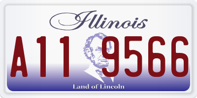 IL license plate A119566