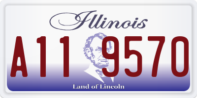 IL license plate A119570